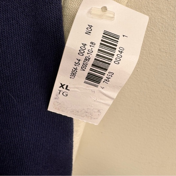 Old Navy Cream & Blue Hooded Sweater Size XL NWT - Picture 8 of 8